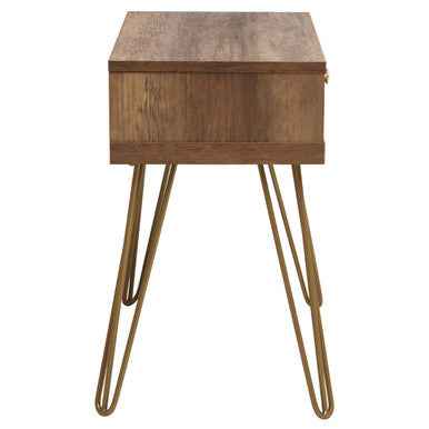 Flori 1 Drawer Side Table with Hairpin Legs