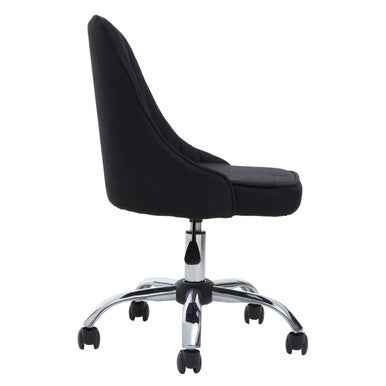 Alexi Black Fabric Home Office Chair