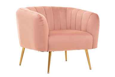 Larissa Pink Velvet Chair