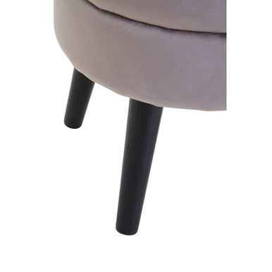 Loretta Mink Velvet Stool
