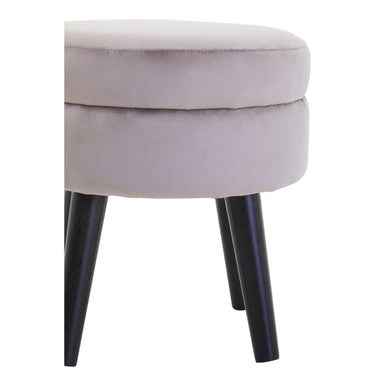 Loretta Mink Velvet Stool