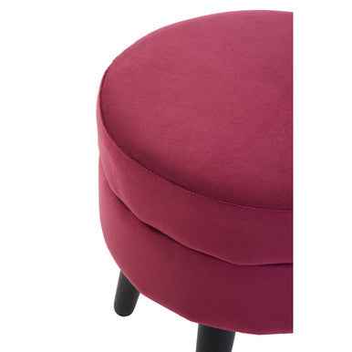 Loretta Wine Velvet Stool