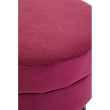 Loretta Wine Velvet Stool