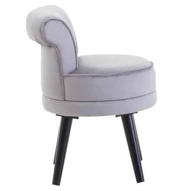 Kids Loretta Grey Velvet Chair