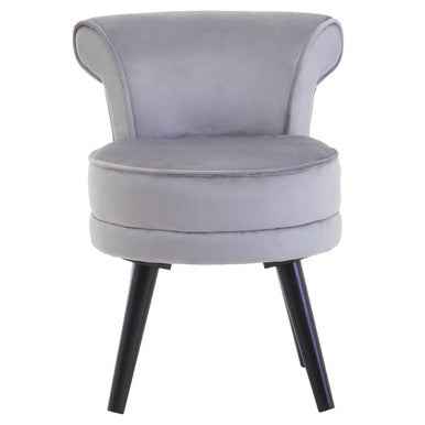 Kids Loretta Grey Velvet Chair