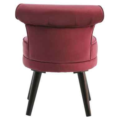 Kids Loretta Wine Velvet Chair