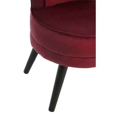 Kids Loretta Wine Velvet Chair