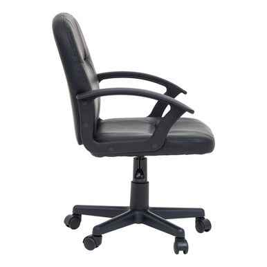 Brent Black Small Home Office Chair