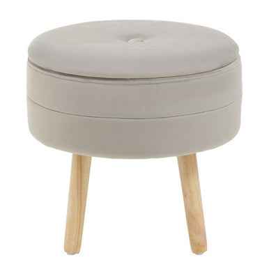 Ivy Mink Velvet Stool