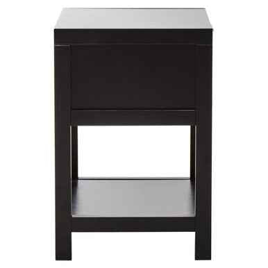 Sherman Black and Natural Bedside Table