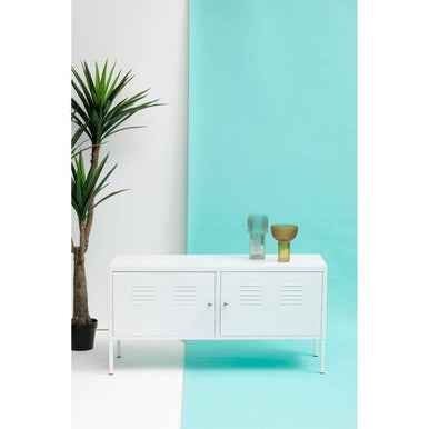 Academy Two Door White Locker Cabinet