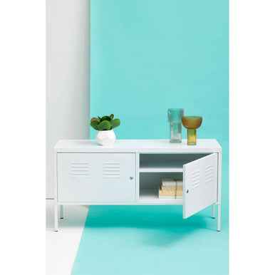 Academy Two Door White Locker Cabinet