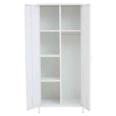 Academy White Two Door Locker Style Wardrobe