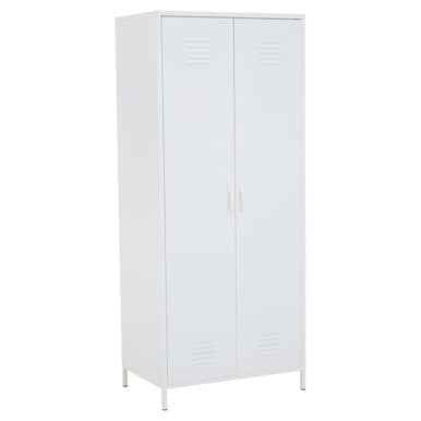 Academy White Two Door Locker Style Wardrobe