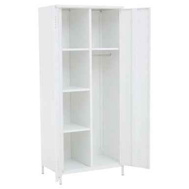 Academy White Two Door Locker Style Wardrobe