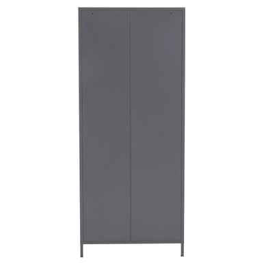 Academy Grey Two Door Locker Style Wardrobe