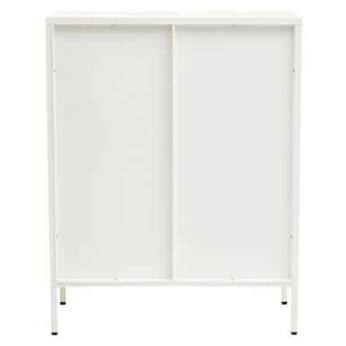Acier Two Door White Cabinet