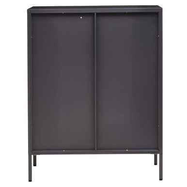 Acier Two Door Grey Metal Cabinet
