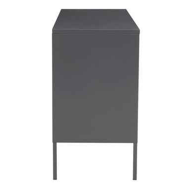 Acier Three Door Grey Metal Sideboard