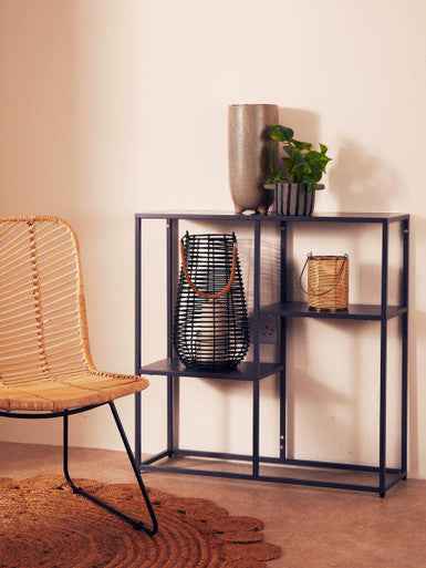 Acero Grey Metal Multi Shelf Unit