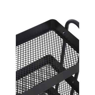 Acero Three Tier Black Metal Trolley