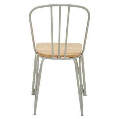 District Grey Finish Metal Frame Dining Chair