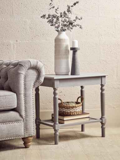 Heritage Slate Grey Side Table