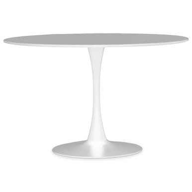 Laila Large White Round Dining Table