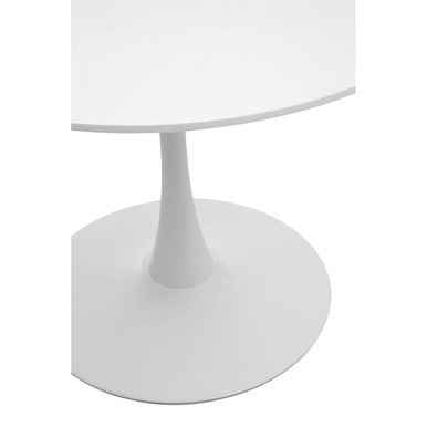 Laila Large White Round Dining Table