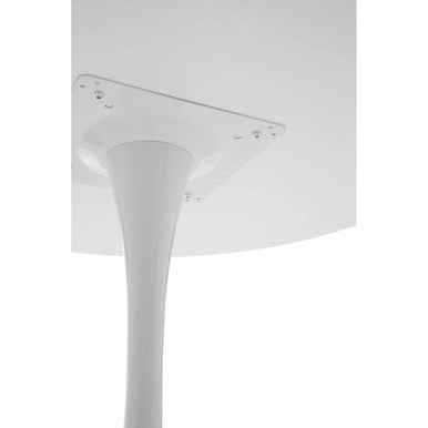 Laila Large White Round Dining Table