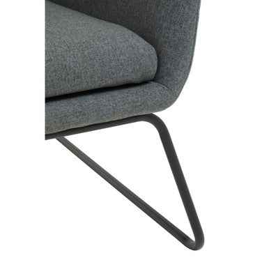 Stockholm Grey Fabric Chair