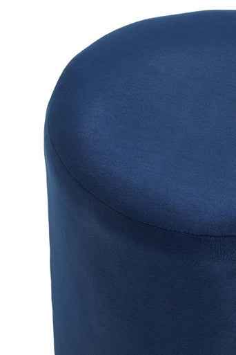 Haley Midnight Blue Round Stool