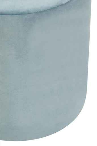 Haley Blue Round Stool