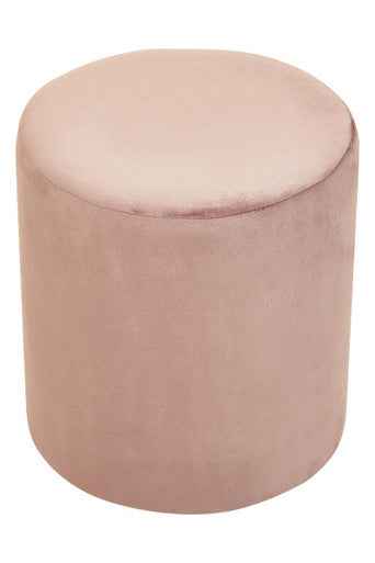 Haley Dusky Pink Round Stool