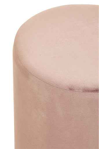 Haley Dusky Pink Round Stool