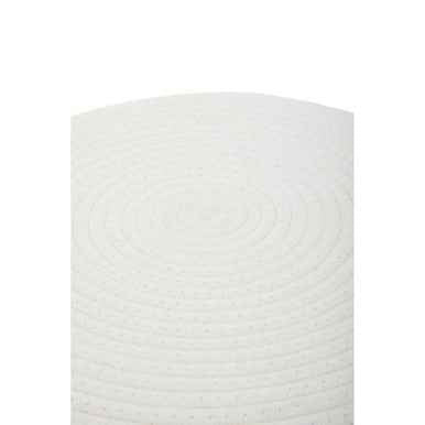 Lentigo White Cotton Rope Stool