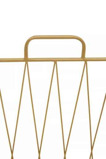 Avento Gold Finish Magazine Rack