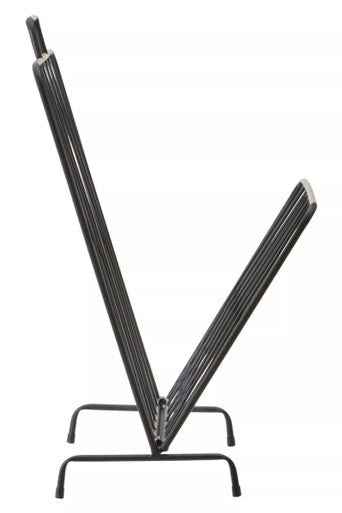 Avento Black Magazine Rack