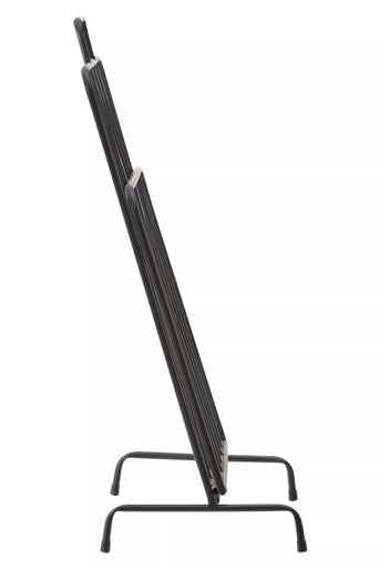 Avento Black Magazine Rack
