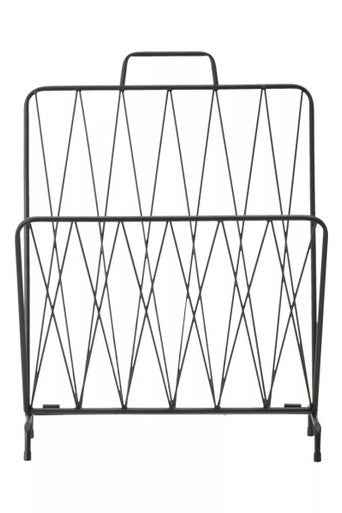 Avento Black Magazine Rack