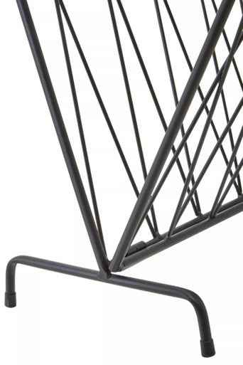 Avento Black Magazine Rack