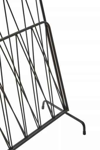 Avento Black Magazine Rack