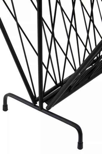 Avento Black Two Pocket Magazine Rack