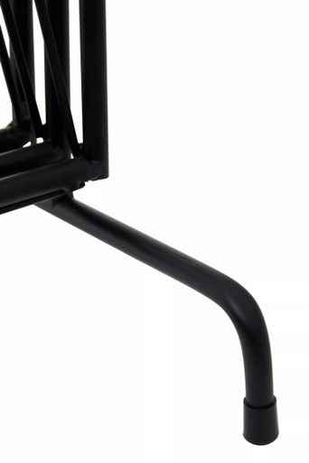 Avento Black Two Pocket Magazine Rack