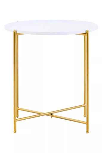 Trosa White Top Side Table