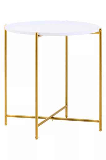 Trosa White Top Side Table