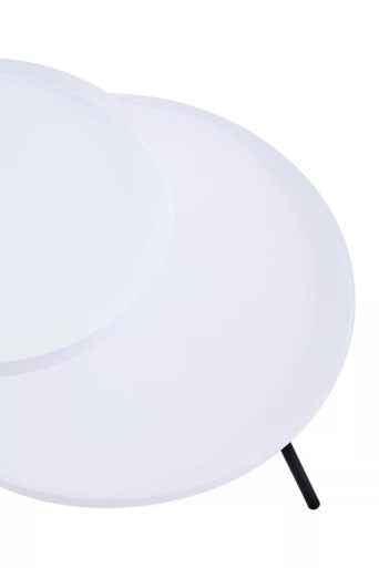 Trosa Two Tier White and Black Side Table