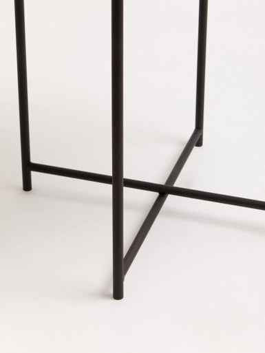 Trosa Side Table With Round White Top