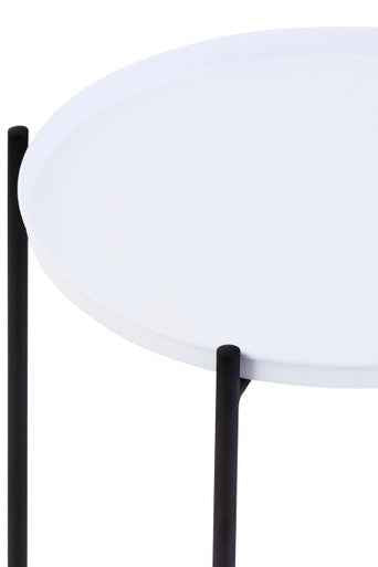 Trosa Side Table With Round White Top