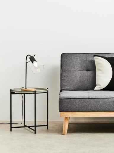 Trosa Side Table With Round Grey Top